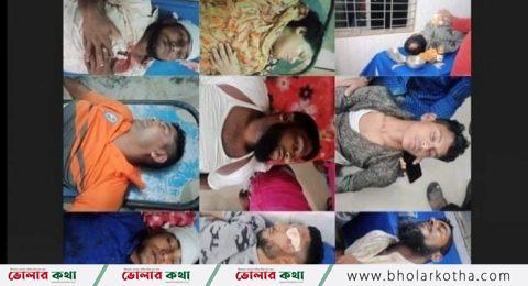 ভোলার ভেদুরিয়ায় দুই গুরুপের রক্তক্ষয়ী সংঘর্ষ আহত ২০