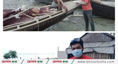 ভোলায় ধনিয়া ইউনিয়ন ছাত্রলীগের পক্ষ থেকে ইফতার ও মাক্স বিতরণ