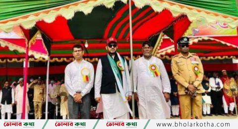 লালমোহনে মহান স্বাধীনতা ও জাতীয় দিবস উদযাপন