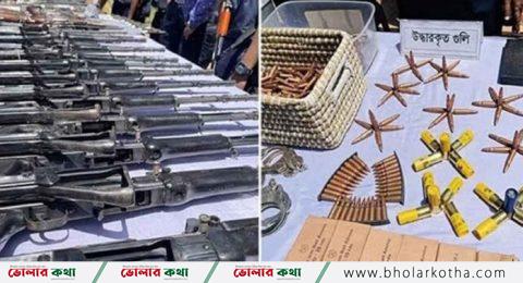 ২৬ দিনে ২৪৩ অস্ত্র উদ্ধারসহ গ্রেপ্তার ১১০