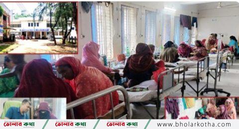 লালমোহনে বাড়ছে নিউমোনিয়া রোগী, শয্যা সংকট