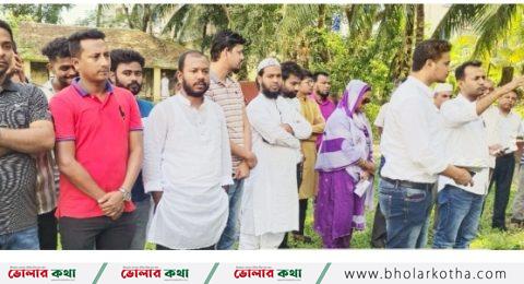 ১ দফা প্রচারণায় বোরহানউদ্দিনে কেন্দ্রীয় ছাত্রদল টিম
