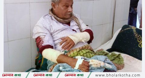 তজুমদ্দিনে ব্যবসায়ীর উপর সন্ত্রাসী হামলা