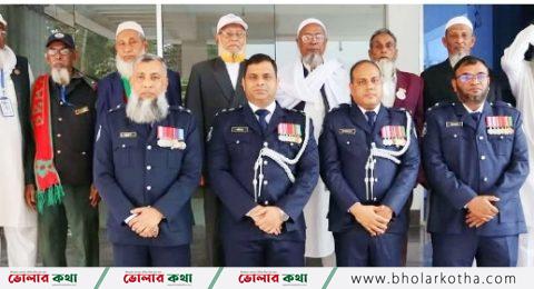অবসরপ্রাপ্ত পুলিশ বীর মুক্তিযোদ্ধাদের সংবর্ধনা