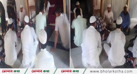 ফিলিস্তিনবাসীর জন্য দোয়া মনপুরায় রিপোর্টার্স ক্লাবের উদ্যোগে