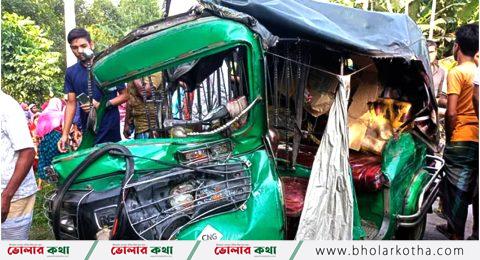 ভোলায় ফের সিএনজি-নসিমনের মুখোমুখি সংঘর্ষ, ৪ মাসের শিশুর মৃত্যু