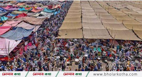 নির্বাচনের আগে হচ্ছে না ইজতেমা, খুলে ফেলা হচ্ছে প্যান্ডেল